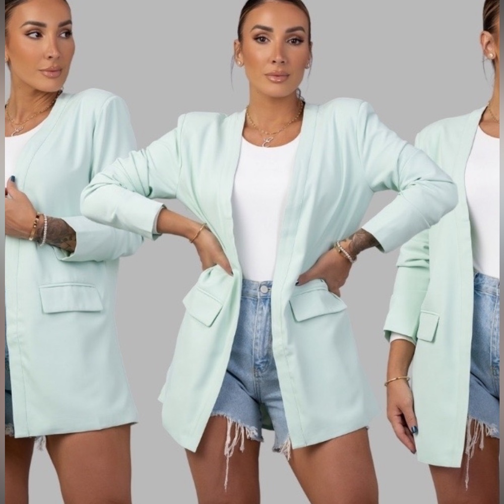 By Egreis Hillary blazer mint green sz L